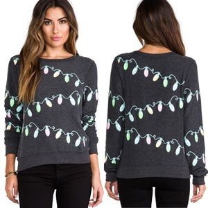 Wildfox Glowing Lights Baggy Beach Jumper